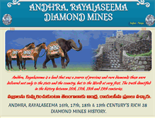 Tablet Screenshot of andhra-rayalaseema-diamondmines.com